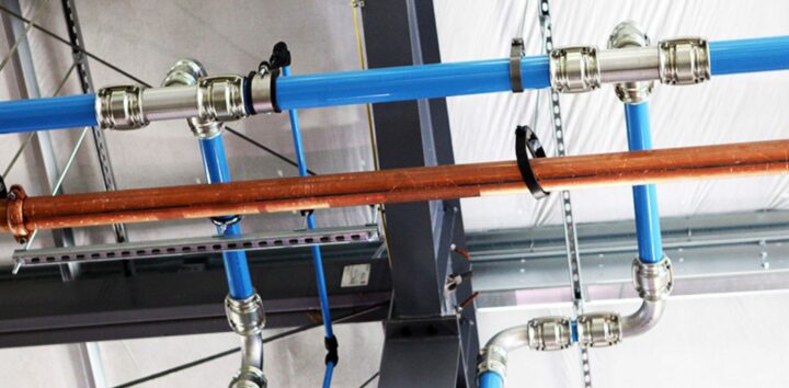 TransAir Blue Aluminum Piping – In Stock & Installed